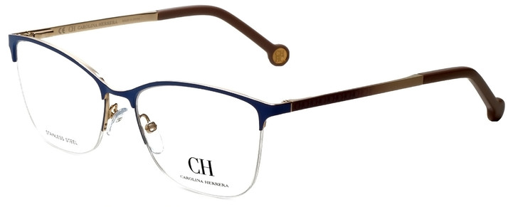 Carolina Herrera Designer Eyeglasses VHE108K-0354 in Blue 54mm :: Rx Bi-Focal