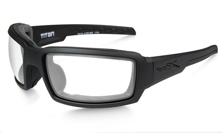 Wiley X Titan in Matte Black with Clear Lens
