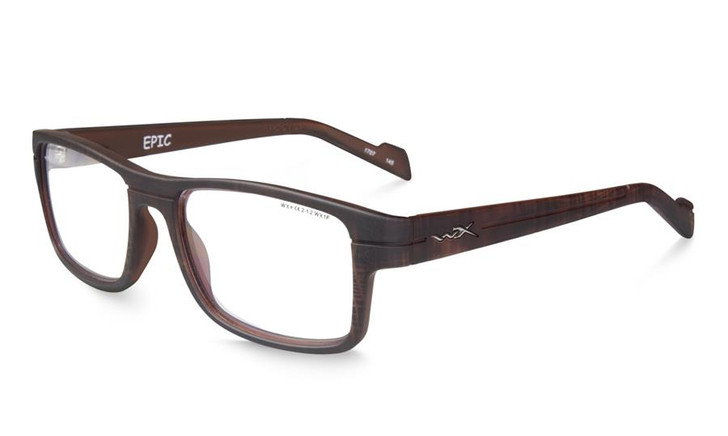 Wiley X Designer Eyeglasses EpicWSEPC04 in Matte Hickory Brown 55mm :: Rx Bi-Focal