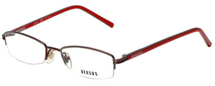 Versus by Versace Designer Eyeglasses 7051-1001 in Red 49mm :: Custom Left & Right Lens
