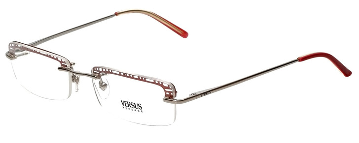 Versus by Versace Designer Eyeglasses 7043-1150 in Silver/Pink 52mm :: Rx Single Vision