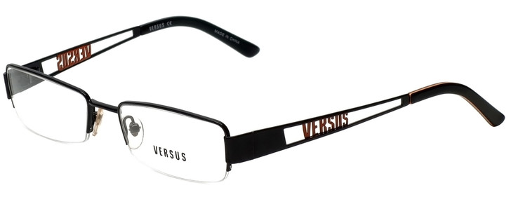 Versus by Versace Designer Eyeglasses 7060-1009 in Black 50mm :: Custom Left & Right Lens