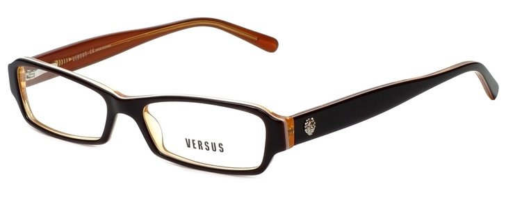 Versus by Versace Designer Eyeglasses 8038-487 in Brown Orange 51mm :: Rx Single Vision