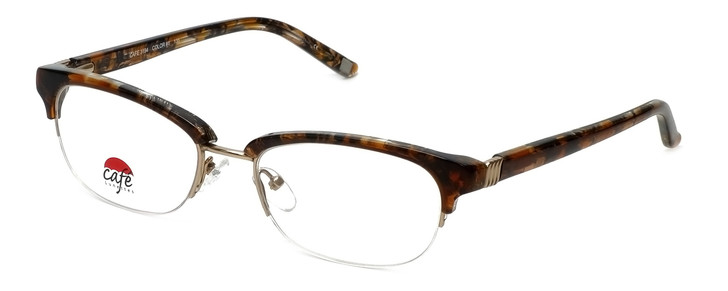 Silver Dollar Designer Reading Glasses Café 3194 in Caramel Tortoise Marble 52mm
