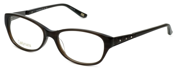 Silver Dollar Designer Reading Glasses Cashmere 455 in Charcoal Black Brown 53mm