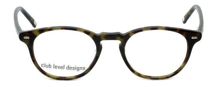 Silver Dollar Designer Reading Glasses CLD-9143 in Green Tortoise 48mm