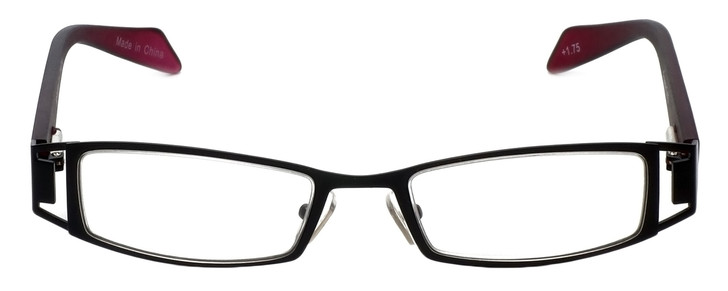 Cinzia Designer Reading Glasses Trendies Freeze C3 in Black Wine 46mm