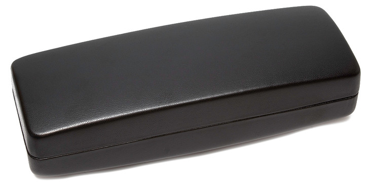 X-Large Black Eyeglass/Sunglasses Case S412 New Extra XL Syn.Leather Clam Shell