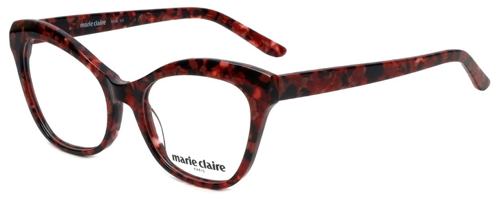 Marie Claire Designer Eyeglasses MC6234-BUR in Burgundy Marble 53mm :: Custom Left & Right Lens