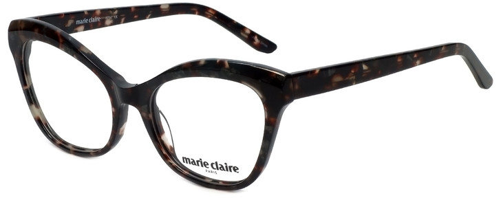 Marie Claire Designer Eyeglasses MC6234-BLK in Black Grey Marble 53mm :: Progressive