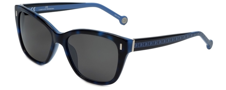 Carolina Herrera Designer Sunglasses SHE596-0800 in Blue Havana