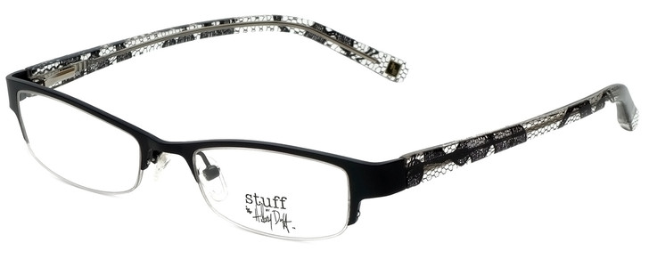 Hilary Duff Designer Reading Glasses HD121077-001 Semi-Rimless Black Lace 49 mm