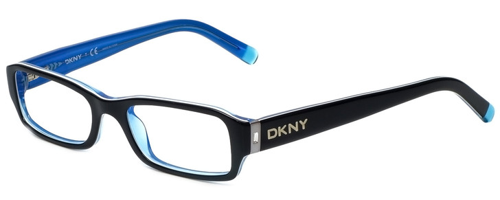 DKNY Designer Eyeglasses DY4585-3387 in Black Blue 50mm :: Rx Bi-Focal