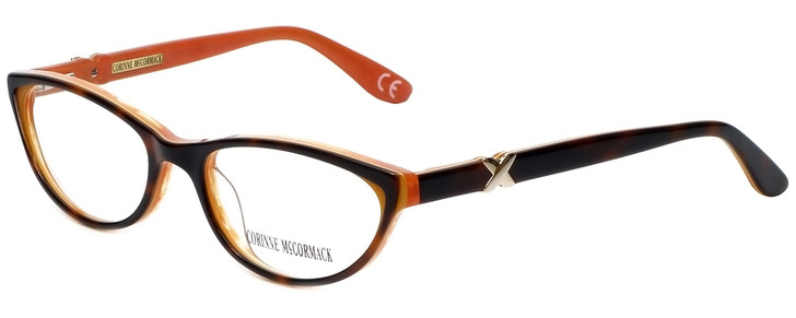Corinne McCormack Designer Eyeglasses Riverside-COR in Tortoise Coral 52mm :: Progressive