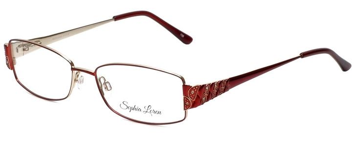 Sophia Loren Designer Eyeglasses SL-M213-077 in Burgundy 54mm :: Custom Left & Right Lens