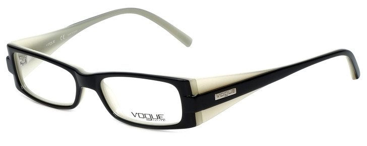 Vogue Designer Eyeglasses VO2389-1393 in Black White 49mm :: Rx Single Vision