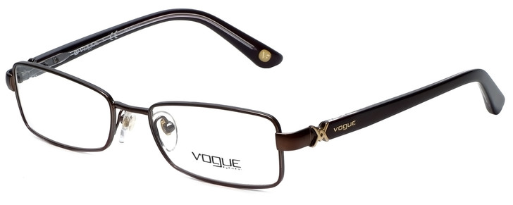 Vogue Designer Eyeglasses VO3778-896 in Brown 50mm :: Custom Left & Right Lens