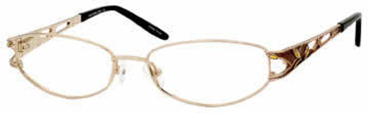 Joan Collins Eyeglass Collection 9729 in Gold Brown