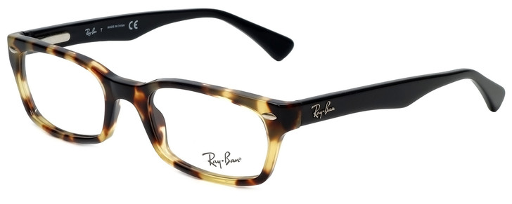 Ray-Ban Designer Eyeglasses RB5150-5608 in Tortoise Black  50mm :: Rx Single Vision