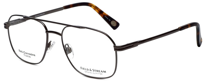 Field & Stream Designer Eyeglasses FS-011 in Gunmetal 57mm :: Custom Left & Right Lens