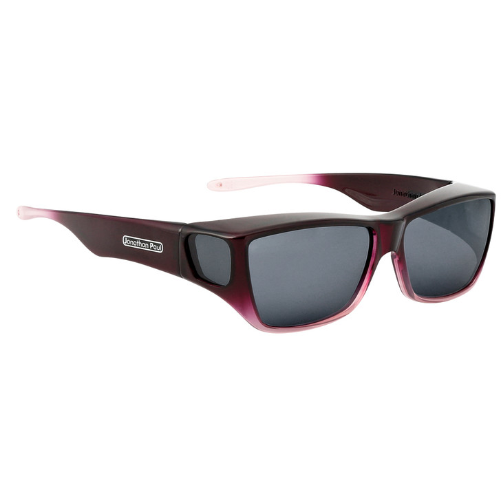 Jonathan Paul Polarized Fitovers Large Traveler in Plum Pink Ombre & Gray TL005