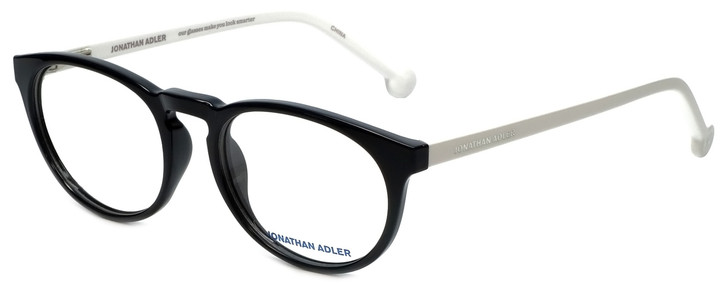Jonathan Adler Designer Eyeglasses JA306-Black in Black 51mm :: Rx Single Vision