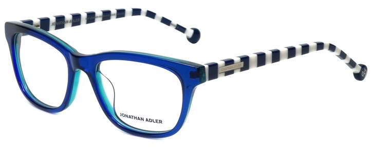 Jonathan Adler Designer Eyeglasses JA314-Blue in Blue 52mm :: Rx Single Vision