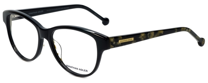 Jonathan Adler Designer Eyeglasses JA310-Black in Black 53mm :: Rx Bi-Focal