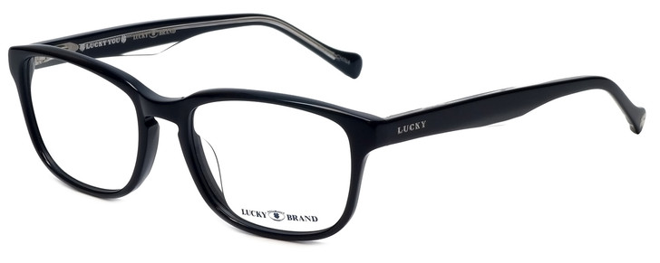 Lucky Brand Designer Eyeglasses Folklore-Black in Black 52mm :: Progressive