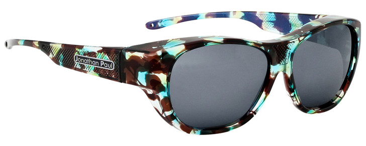 Jonathan Paul® Fitovers Eyewear Extra Large Allure in Turquoise Demi & Gray AU00