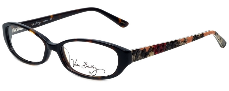 Vera Bradley Designer Eyeglasses Addison-MRG in Mocha Rouge 53mm :: Progressive