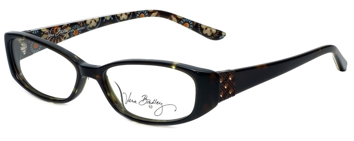 Vera Bradley Designer Reading Glasses Alyssa-CYN Canyon 52 mm Black Brown Floral