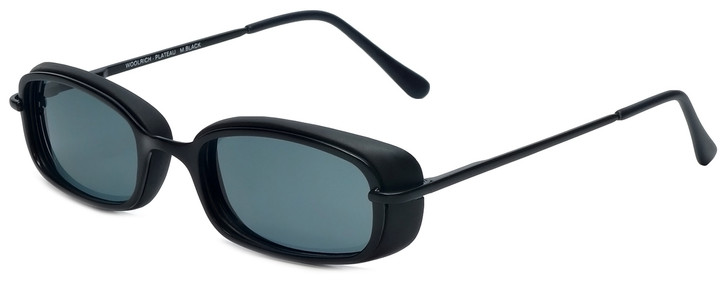 Woolrich Plateau Designer Sunglasses in Matte Black with Grey Lens