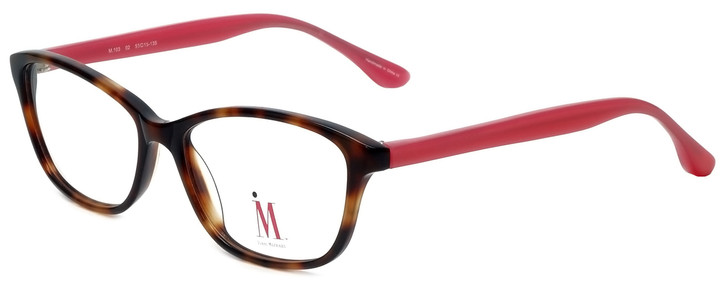 Isaac Mizrahi Designer Eyeglasses M103-02 in Tortoise Pink 53mm :: Progressive