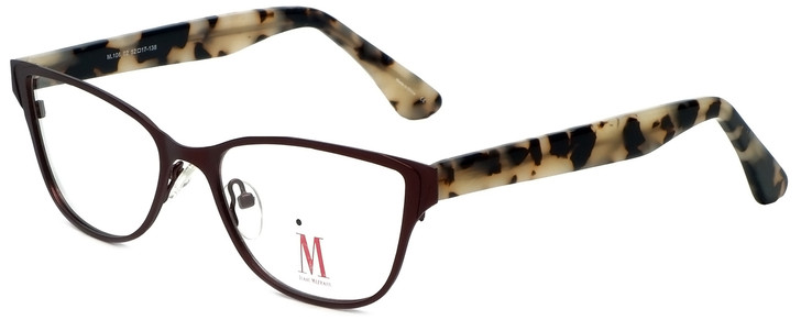 Isaac Mizrahi Designer EyeGlasses M106-02-52mm Brown Black White Marble Tortoise