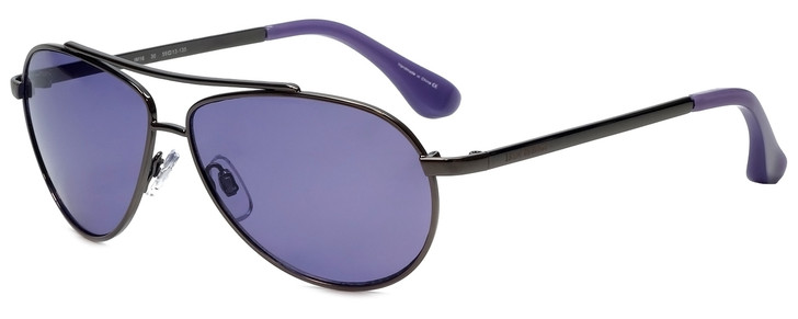 Isaac Mizrahi Designer Sunglasses IM16-30 in Gunmetal with Purple Lens