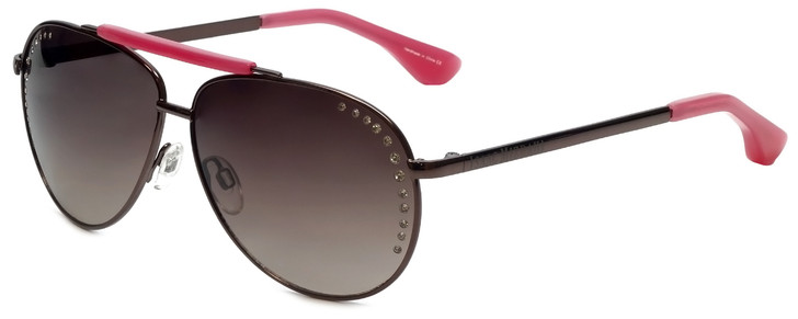Isaac Mizrahi Designer Sunglasses IM48-51 in Brown Pink with Brown Lens