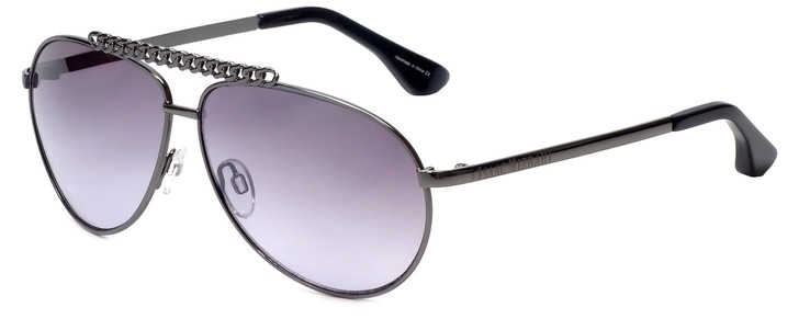 Isaac Mizrahi Designer Sunglasses IM51-37 in Gunmetal with Purple Lens