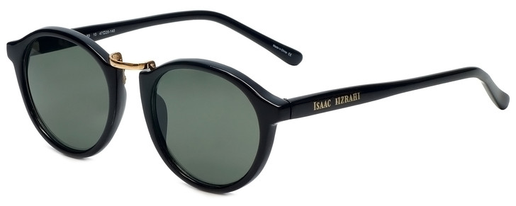 Isaac Mizrahi Authentic Designer Sunglasses IM89-10 Black Gold & Grey 47mm Small