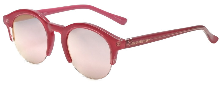 Isaac Mizrahi Designer Sunglasses IM97-78 in Pink with Silver Mirror Lens