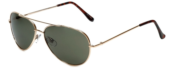 Isaac Mizrahi Designer Pilot/Pilot 59 mm Metal Sunglasses IMM101-62 Gold/Grey