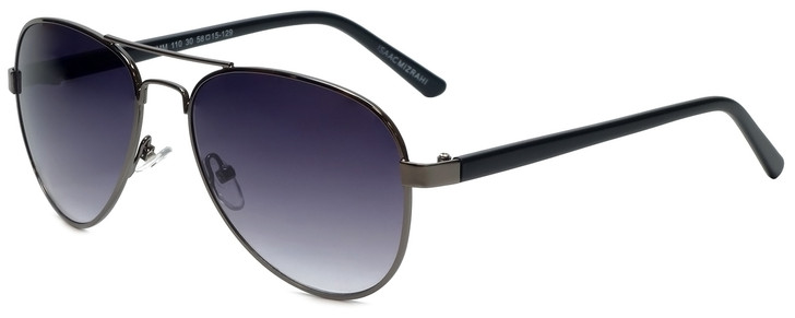 Isaac Mizrahi Designer Sunglasses IMM110-30 in Gunmetal with Purple Lens