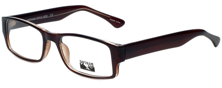 Gotham Style Designer Eyeglasses GS232-BRN in Brown 60mm :: Custom Left & Right Lens