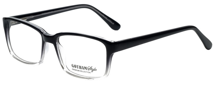 Gotham Style Designer Eyeglasses GS42-BLKF in Black Fade 56mm :: Rx Single Vision