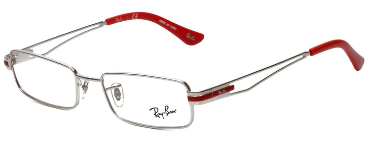 Ray-Ban Designer Reading Glasses RB6193-2501 in Silver&Red 51mm 21 Power Choices