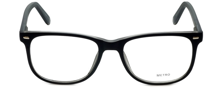 Metro Designer Eyeglasses Metro-35-Black-Crystal in Black Matte Crystal 53mm :: Rx Single Vision