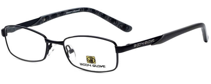 Body Glove Designer Eyeglasses BB117-BLK in Black  KIDS SIZE 49mm :: Custom Left & Right Lens