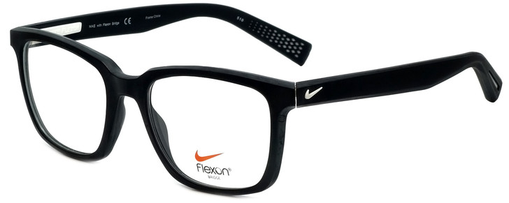 Nike Designer Eyeglasses Nike-4266-003 in Black White 53mm :: Rx Single Vision