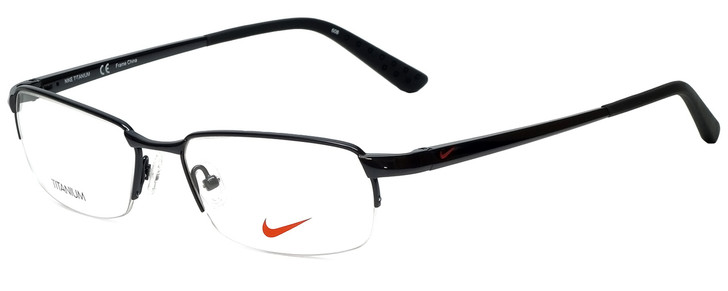 Nike Designer Eyeglasses Nike-6032-001 in Black White 53mm :: Rx Bi-Focal