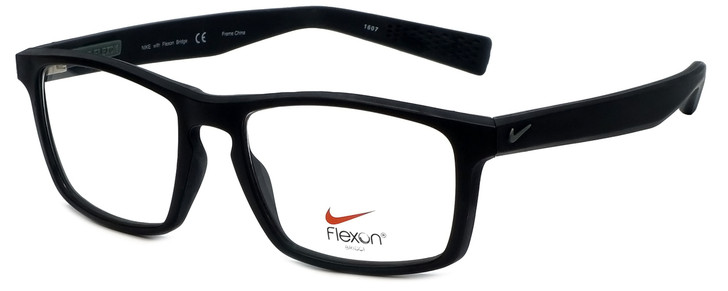 Nike Designer Eyeglasses Nike-4258-004 in Black Bomber Grey 53mm :: Custom Left & Right Lens